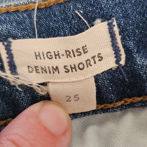 MADEWELL High-rise Denim Short Blue Size 25 - Picture 4 of 5